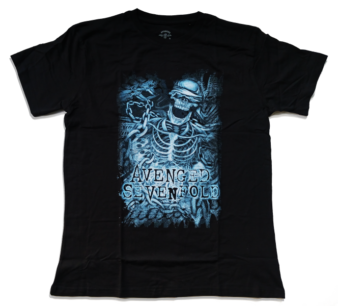 Avenged Sevenfold Unisex Tee Shirt<br>Chained Skeleton<br>Size: XX-Large