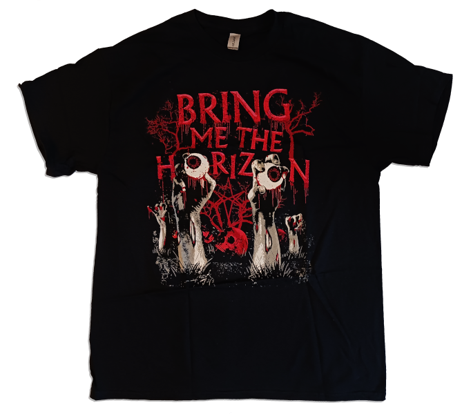 Bring Me The Horizon Unisex Tee Shirt<br>Graveyard Eyes<br>Size: Large