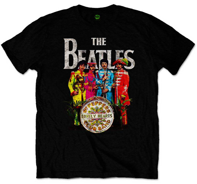 The Beatles Unisex Tee Shirt<br>Sgt. Pepper (Wash)<br>Size: Medium