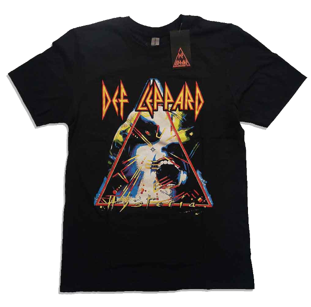 Def Leppard Unisex Tee Shirt<br>Hysteria<br>Size: Large