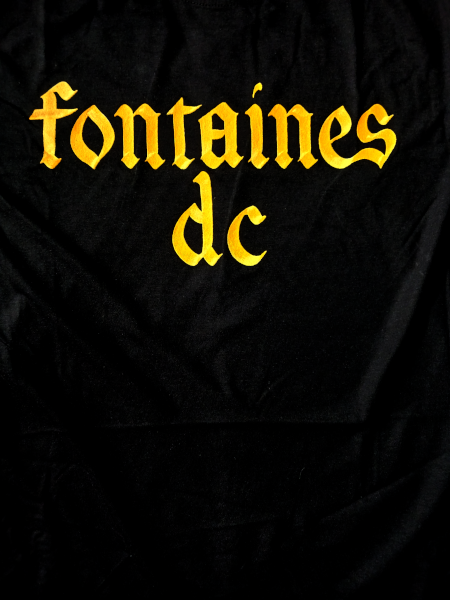 Fontaines D.C. Unisex Tee Shirt<br>Gothic Logo<br>Size: X Large