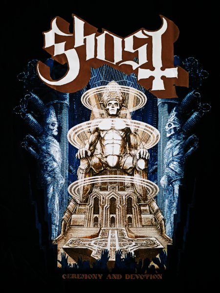 Ghost Unisex Tee Shirt<br>Ceremony and Devotion<br>Size: X Large