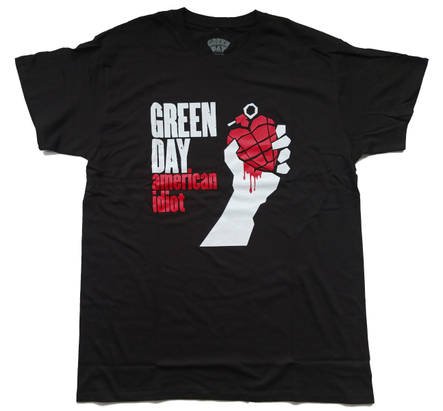 Green Day Unisex Tee Shirt<br>American Idiot<br>Size: Large