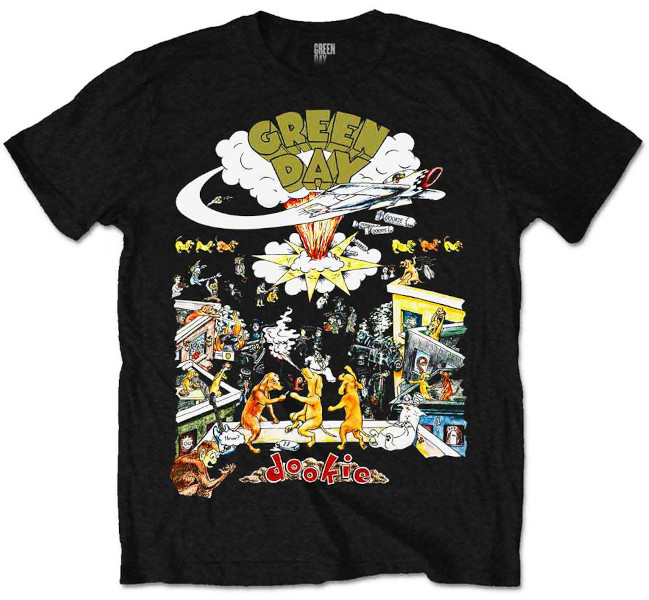 Green Day Unisex Tee Shirt<br>Dookie<br>Size: Large