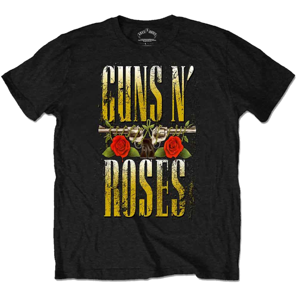 Guns N' Roses Unisex Tee Shirt<br>Big Guns (Wash)<br>Size: X Large