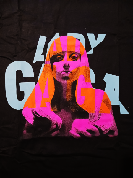 Lady Gaga Unisex Tee Shirt<br>with Back Print<br>Artpop<br>Size: Large