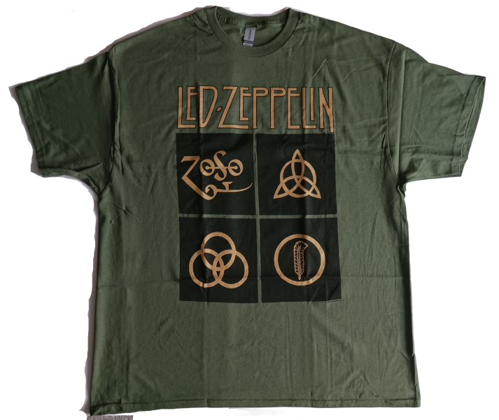 Led Zeppelin Unisex Tee Shirt<br>Led Zeppelin IV<br>Size: XX Large