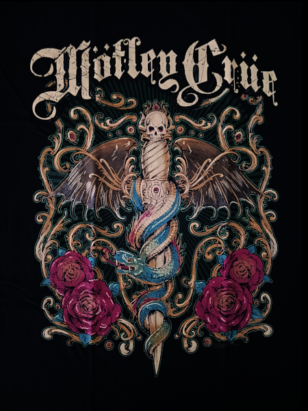 Motley Crue Unisex Tee Shirt<br>Exquisite Dagger<br>Size: X Large