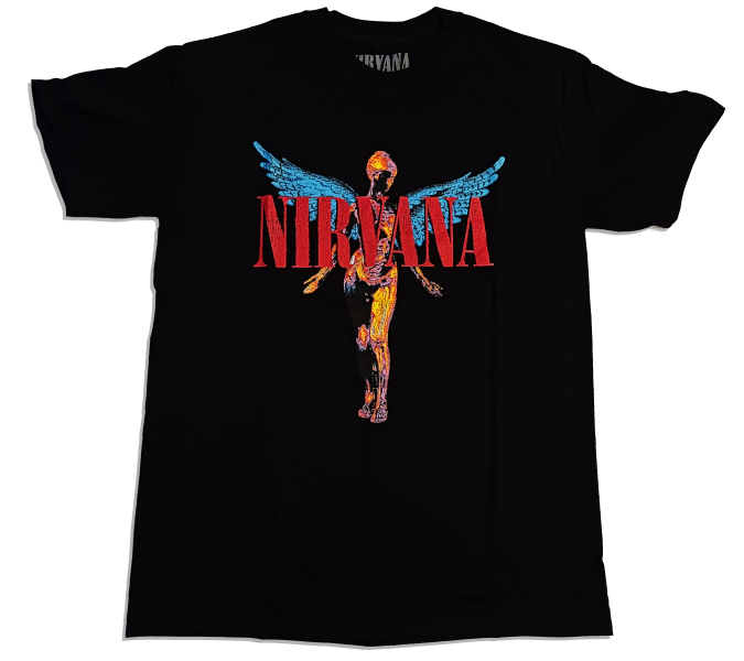 Nirvana Unisex Tee Shirt<br>In Utero Angel<br>Size: Large