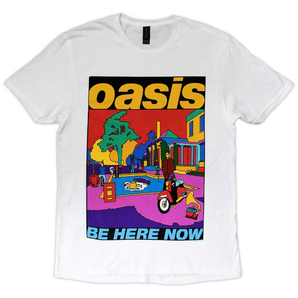 Oasis Unisex Tee Shirt<br>Be Here Now Illustration<br>Size: Large