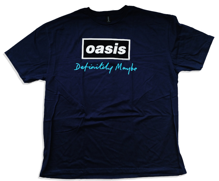 Oasis Unisex Tee Shirt<br>Definitely Maybe<br>Size: Large