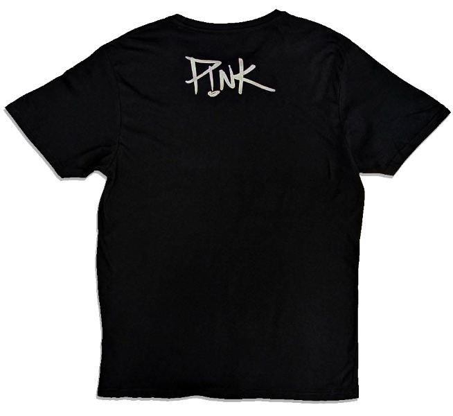 Pink Unisex Tee Shirt<br>with back print<br>Beautiful Trauma<br>Size: Medium