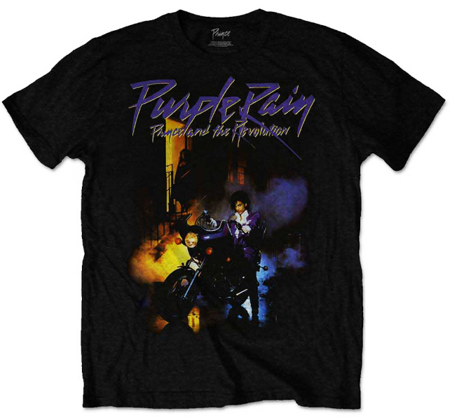 Prince Unisex Tee Shirt<br>Purple Rain<br>Size: Medium