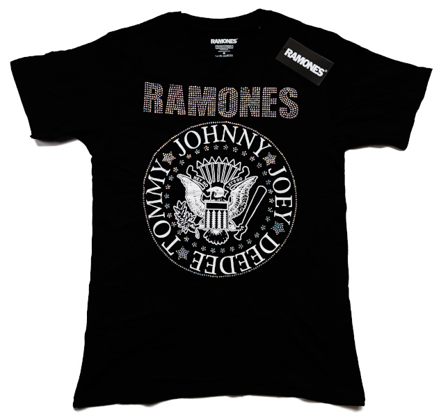 Ramones Unisex Tee Shirt<br>Presidential Seal (Embellished)<br>Size: Medium