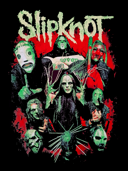 Slipknot Unisex Tee Shirt<br>with backprint<br>Come Play Dying<br>Size: XX Large