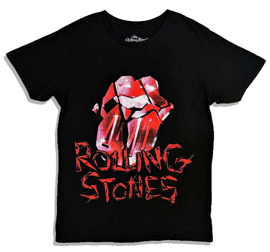 Rolling Stones Unisex Tee Shirt<br>Cracked Lips<br>Size: X Large