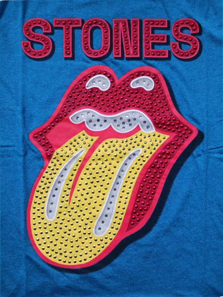 The Rolling Stones Unisex Tee Shirt<br>Tongue (Embellished)<br>Size: Medium