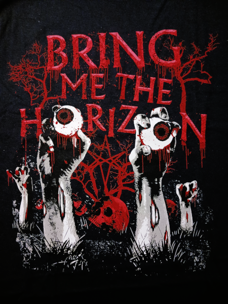 Bring Me The Horizon Unisex Tee Shirt<br>Graveyard Eyes<br>Size: Large