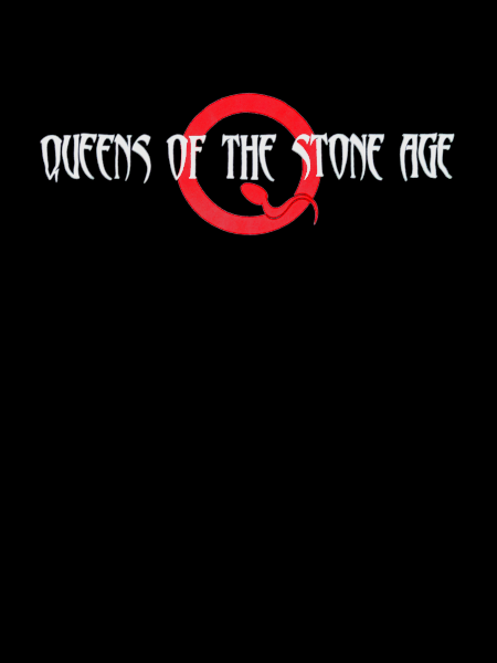 Queens Of The Stone Age<br>Unisex Tee Shirt<br>Text with sperm logo<br>Size: X Large