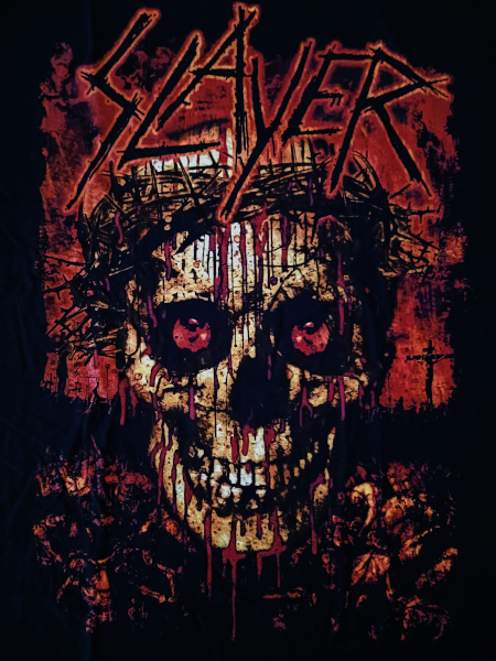 Slayer Unisex Tee Shirt<br>Crowned Skull<br>Size: X Large