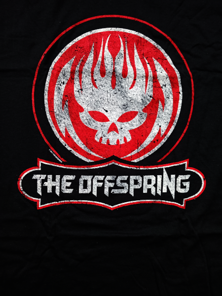 The Offspring Unisex Tee Shirt<br>Distressed Skull (Wash)<br>Size: X Large